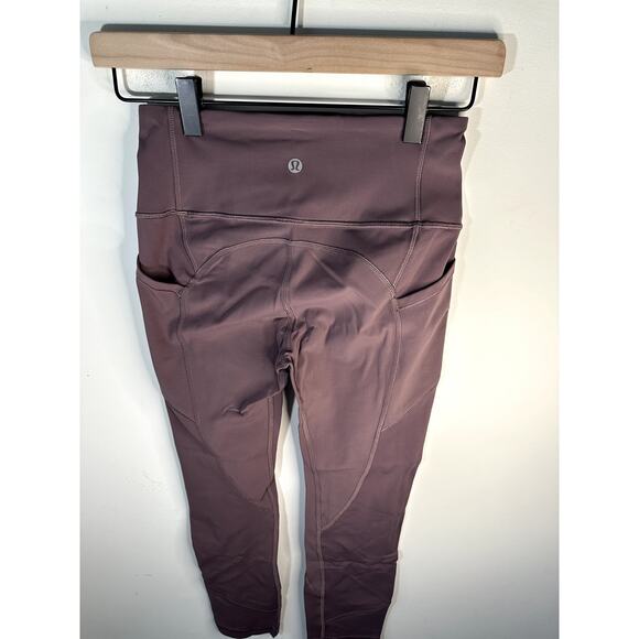 Lululemon All The Right Places Crop II *23" Size 4 Purple - Picture 3 of 10